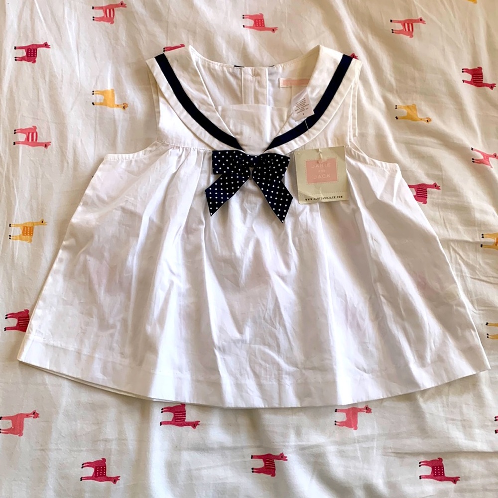 ❤️NWT❤️ Janie and Jack Cotton Sailor Top size Toddler 3